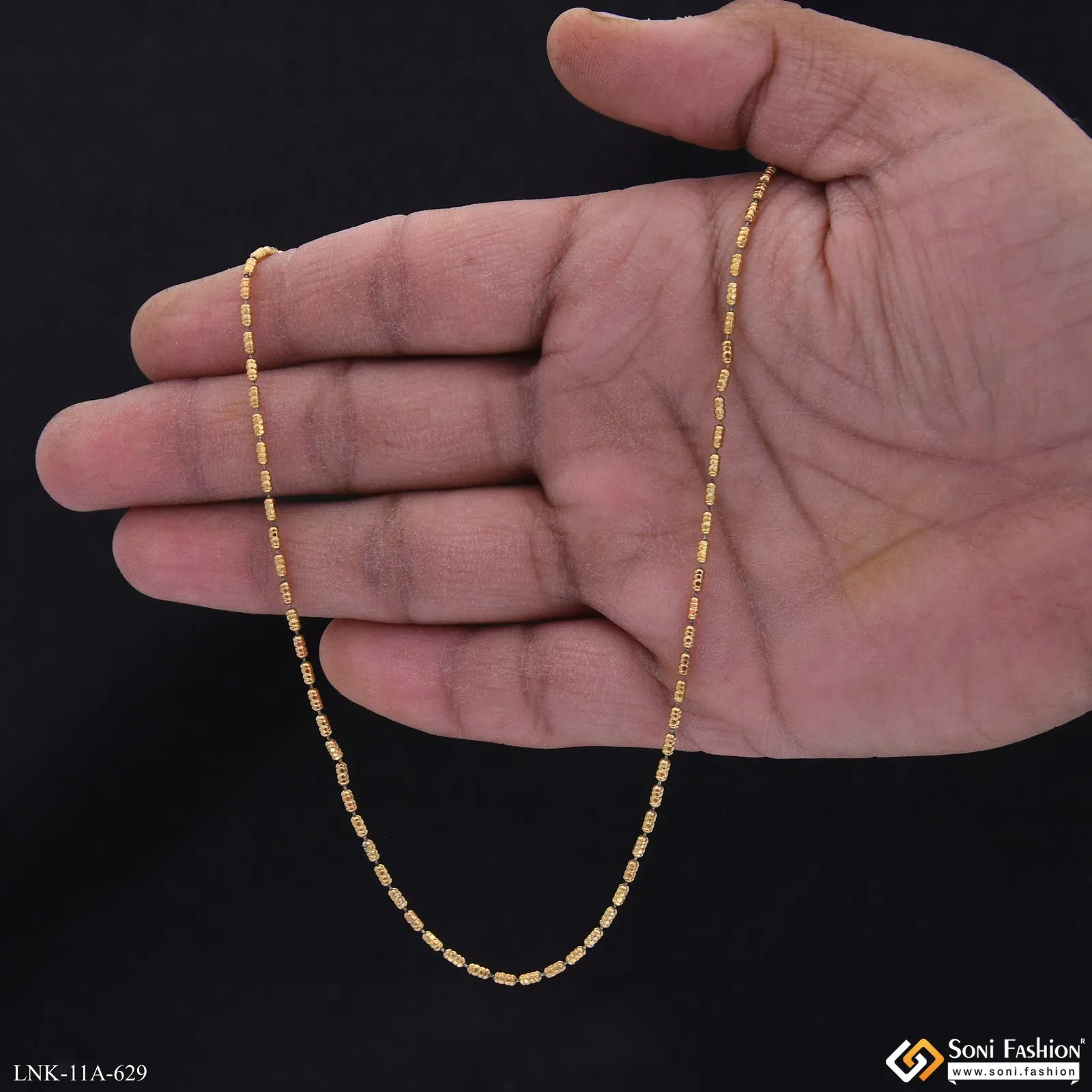 1 Gram Gold Plated Exclusive Design Chain for Ladies - Style A629