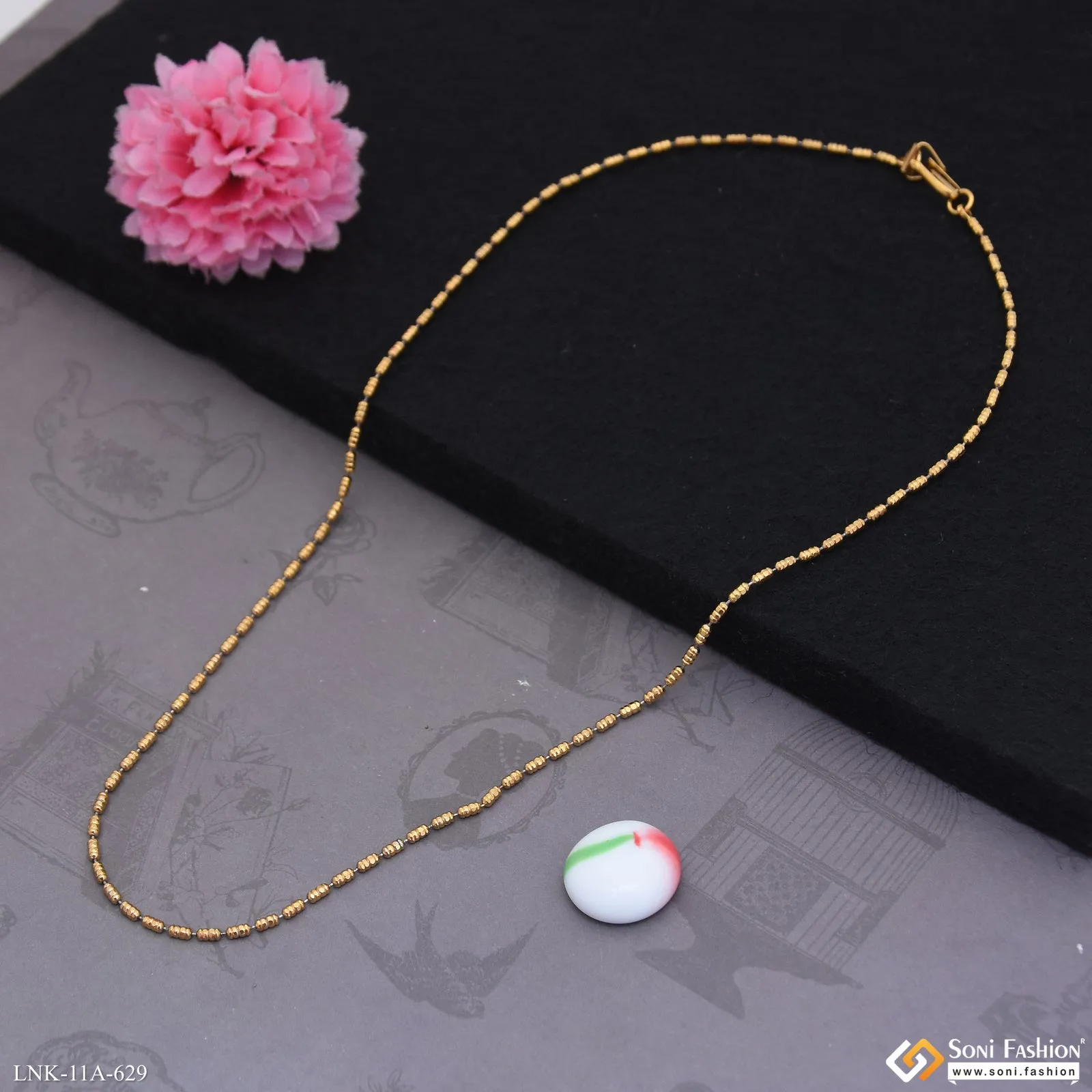 1 Gram Gold Plated Exclusive Design Chain for Ladies - Style A629