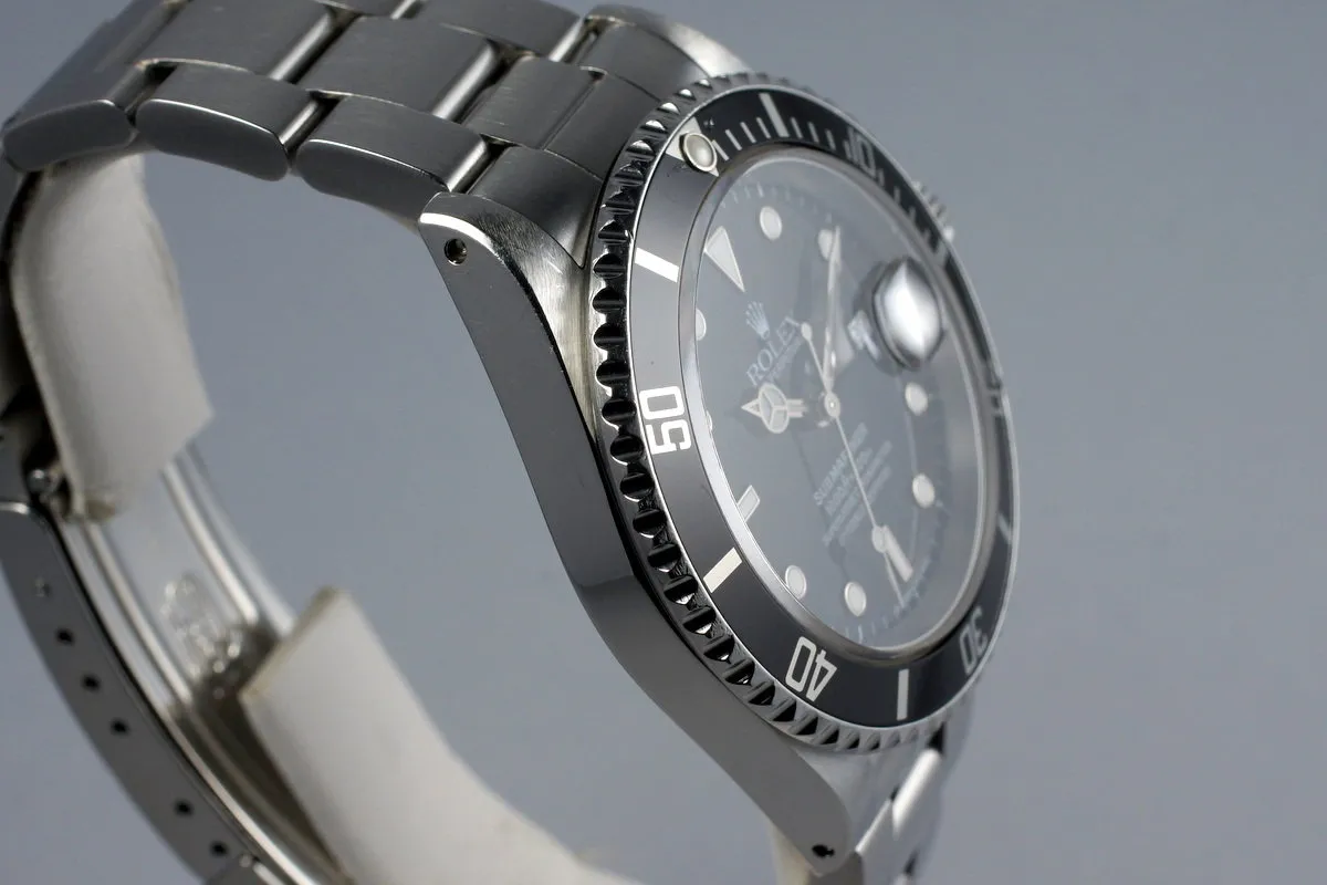 1991 Rolex Submariner 16610 with RCS Papers
