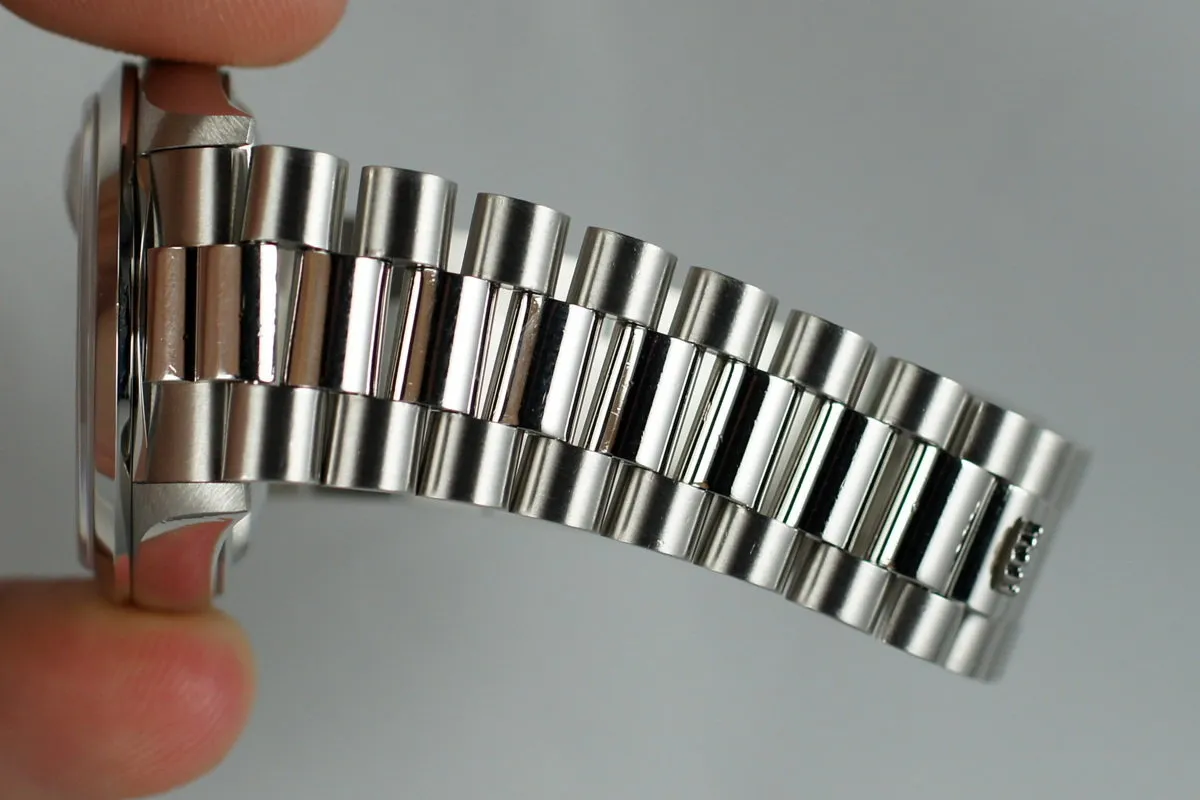 1995 Rolex Platinum Day-Date 18206 Diamond Dial with Box and Papers