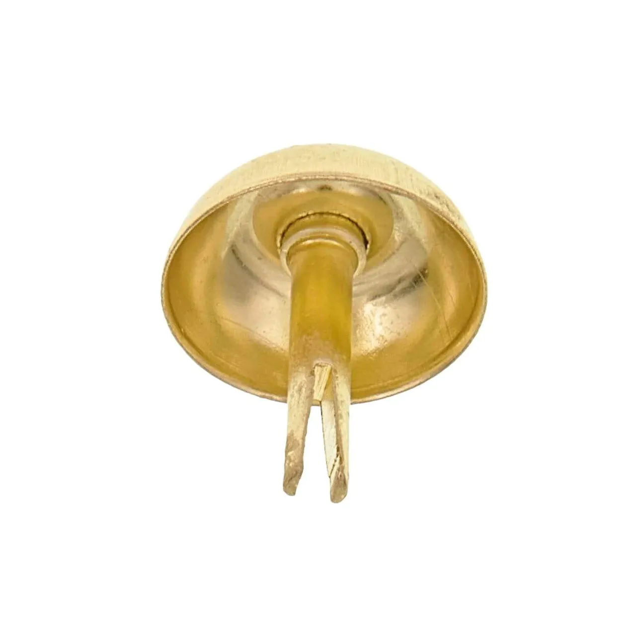 20mm Brass, Round Handbag Bottom Stud, Steel-PK10, #197-10-16-BP