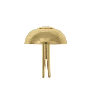 20mm Brass, Round Handbag Bottom Stud, Steel-PK10, #197-10-16-BP