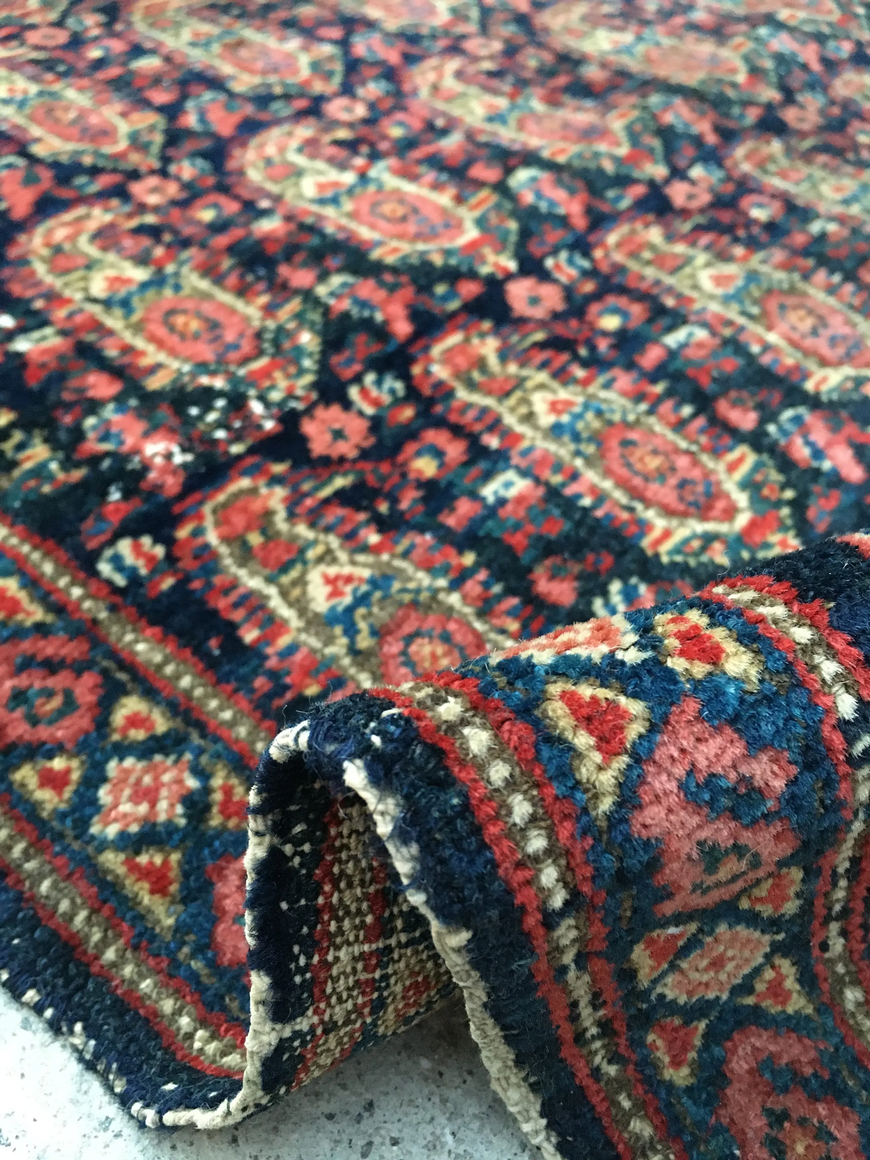 2x3 Antique Persian Senneh / 2x3 Vintage Runner