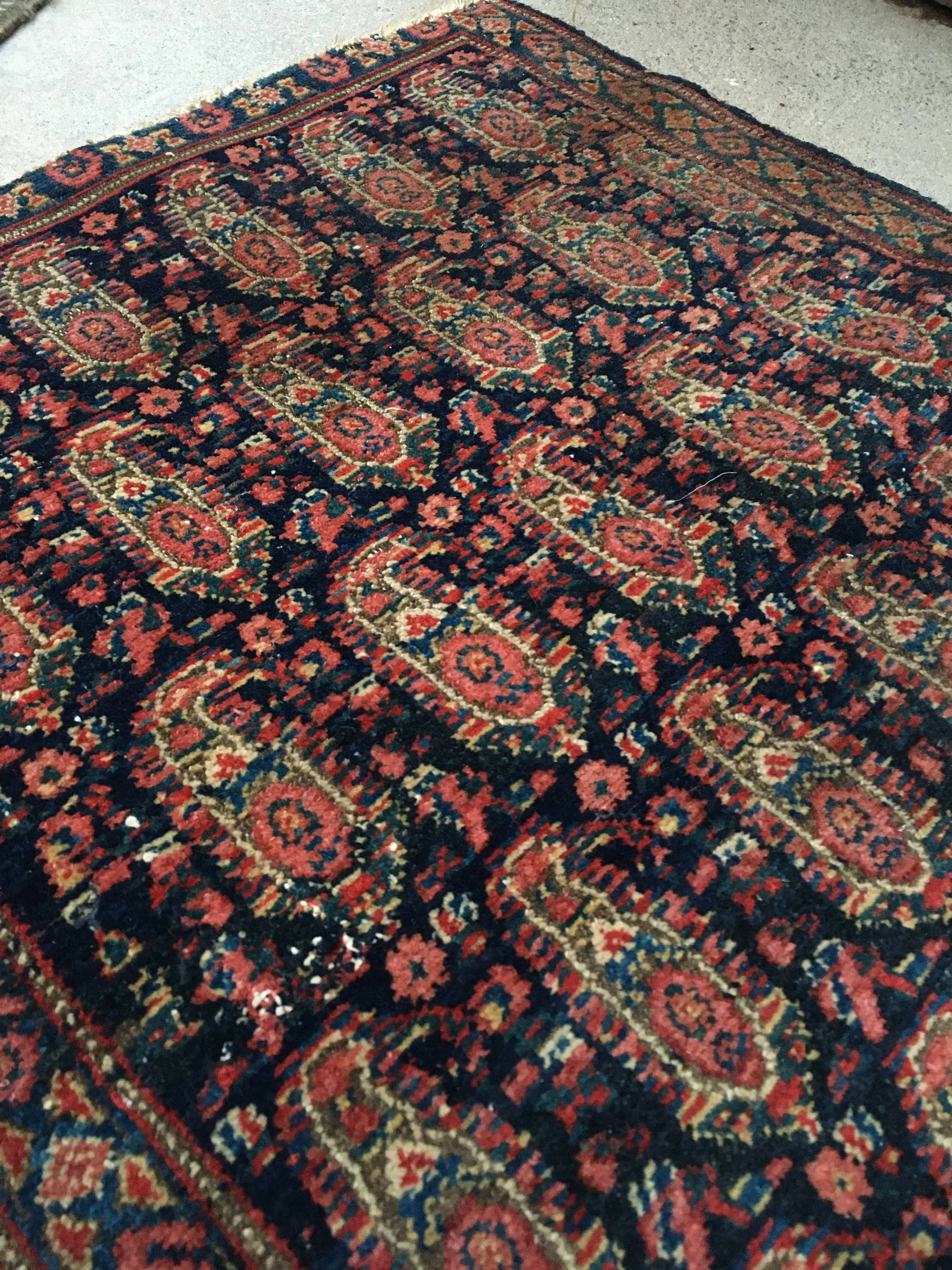2x3 Antique Persian Senneh / 2x3 Vintage Runner