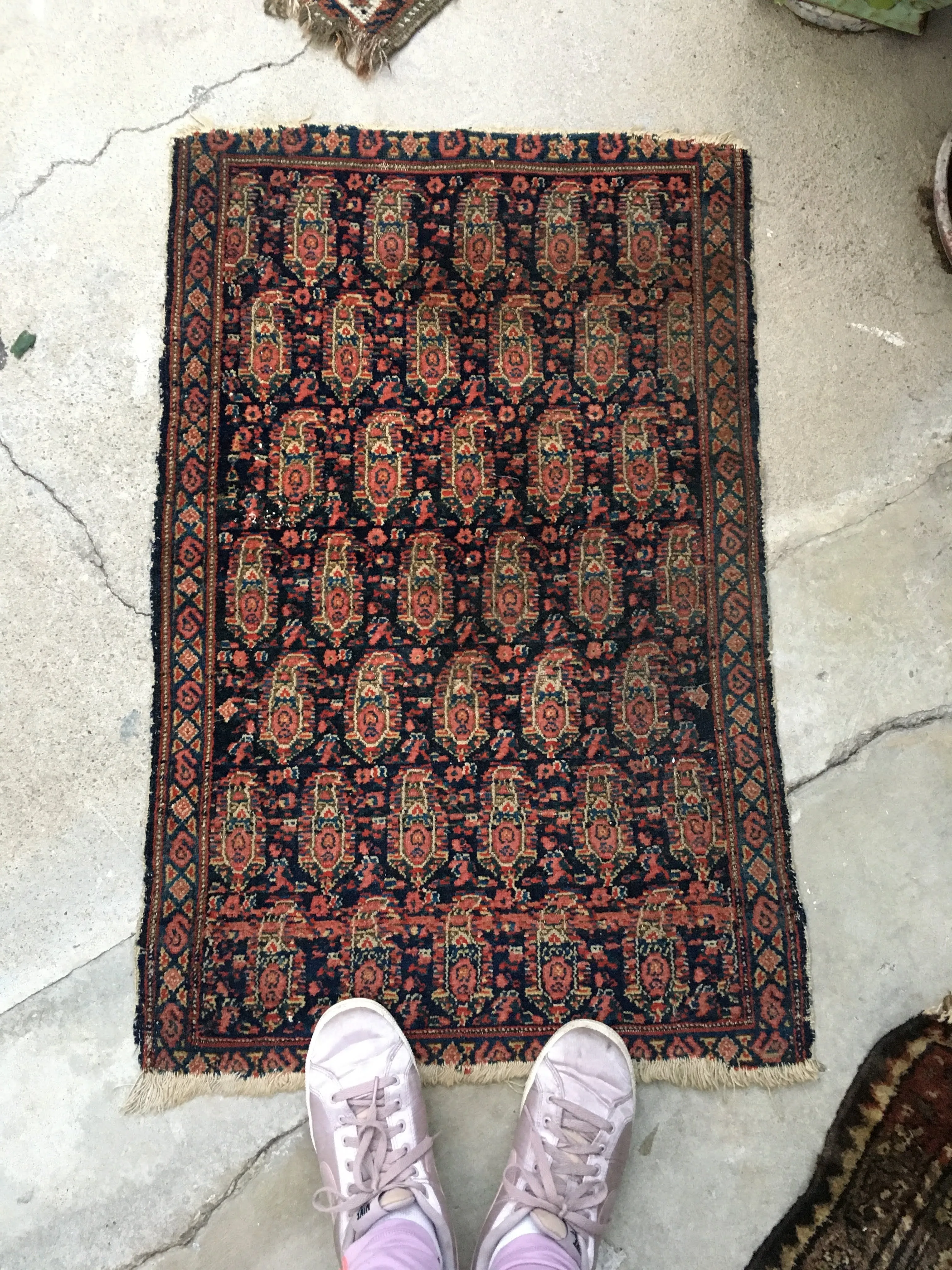 2x3 Antique Persian Senneh / 2x3 Vintage Runner