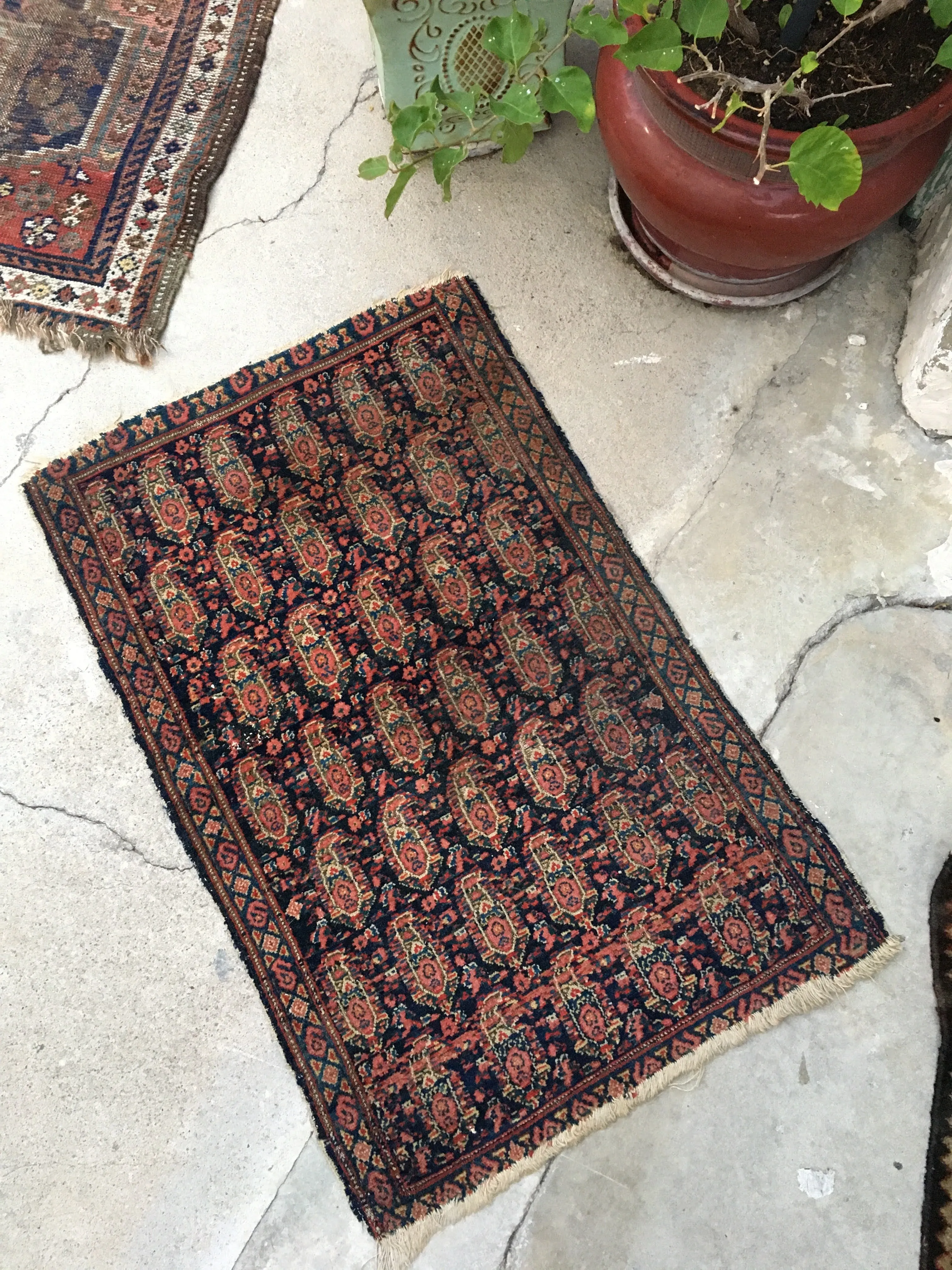 2x3 Antique Persian Senneh / 2x3 Vintage Runner