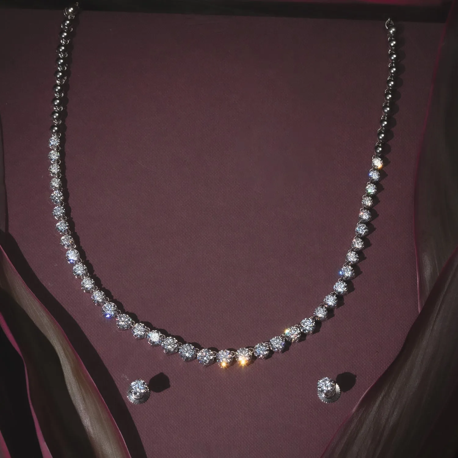 Aadhrika Zircon Necklace Set