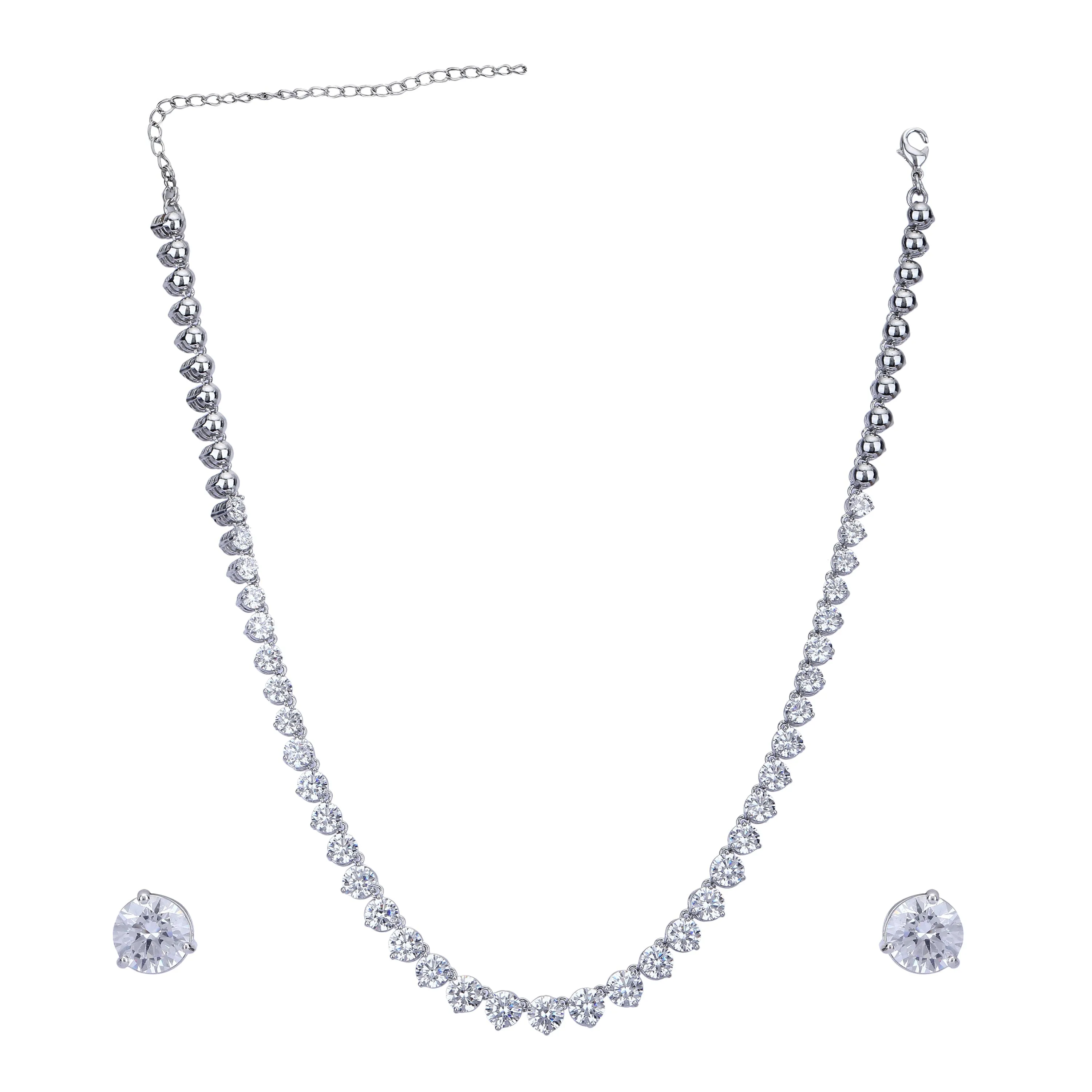 Aadhrika Zircon Necklace Set