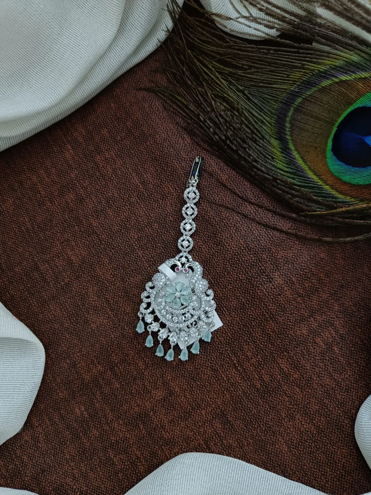 Attractive Ad & Zircon Stones Tikka