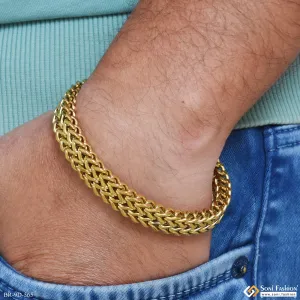 Best Quality Golden Color Stainless Steel Bracelet for Men - Style D565