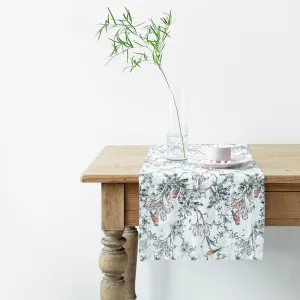 Birds Linen Table Runner