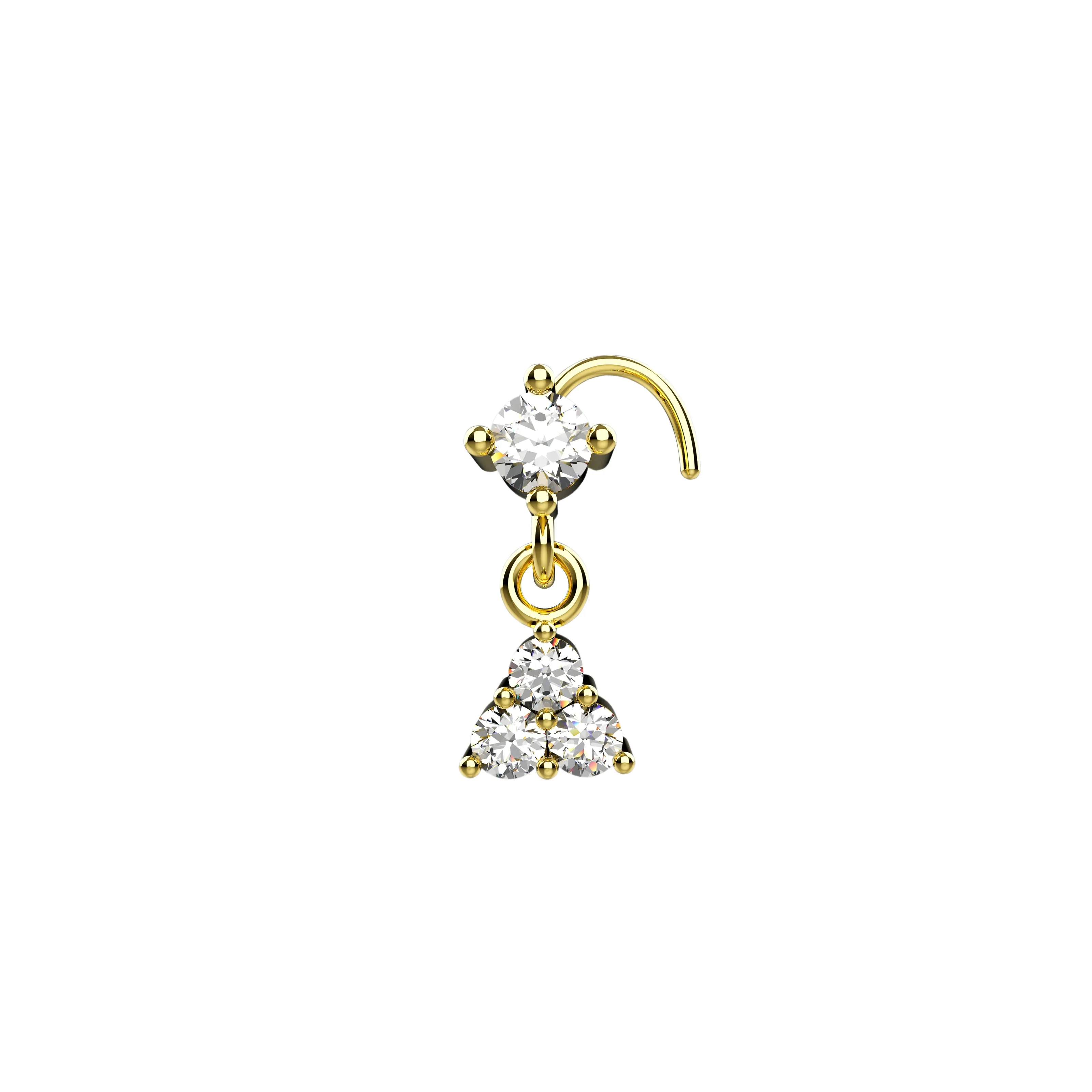 dangle nose stud & hoop – stylish nose rings for every look