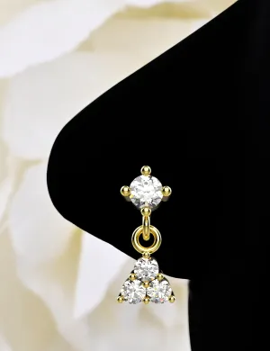 dangle nose stud & hoop – stylish nose rings for every look