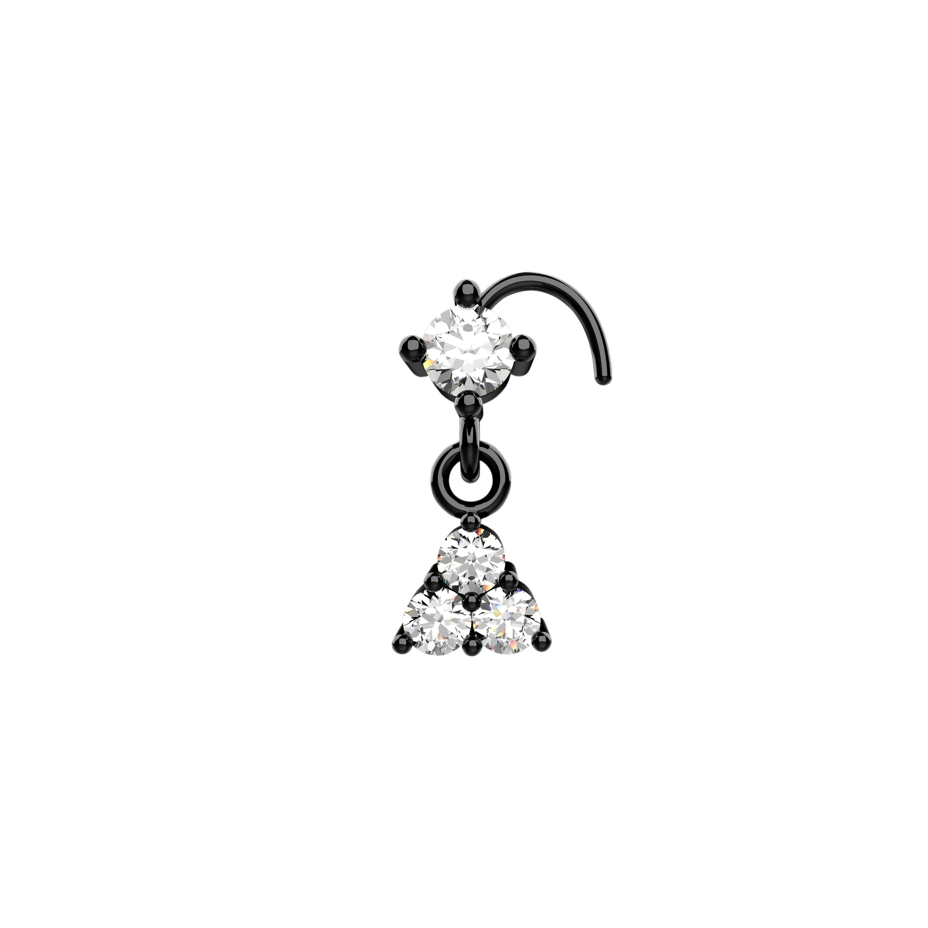 dangle nose stud & hoop – stylish nose rings for every look