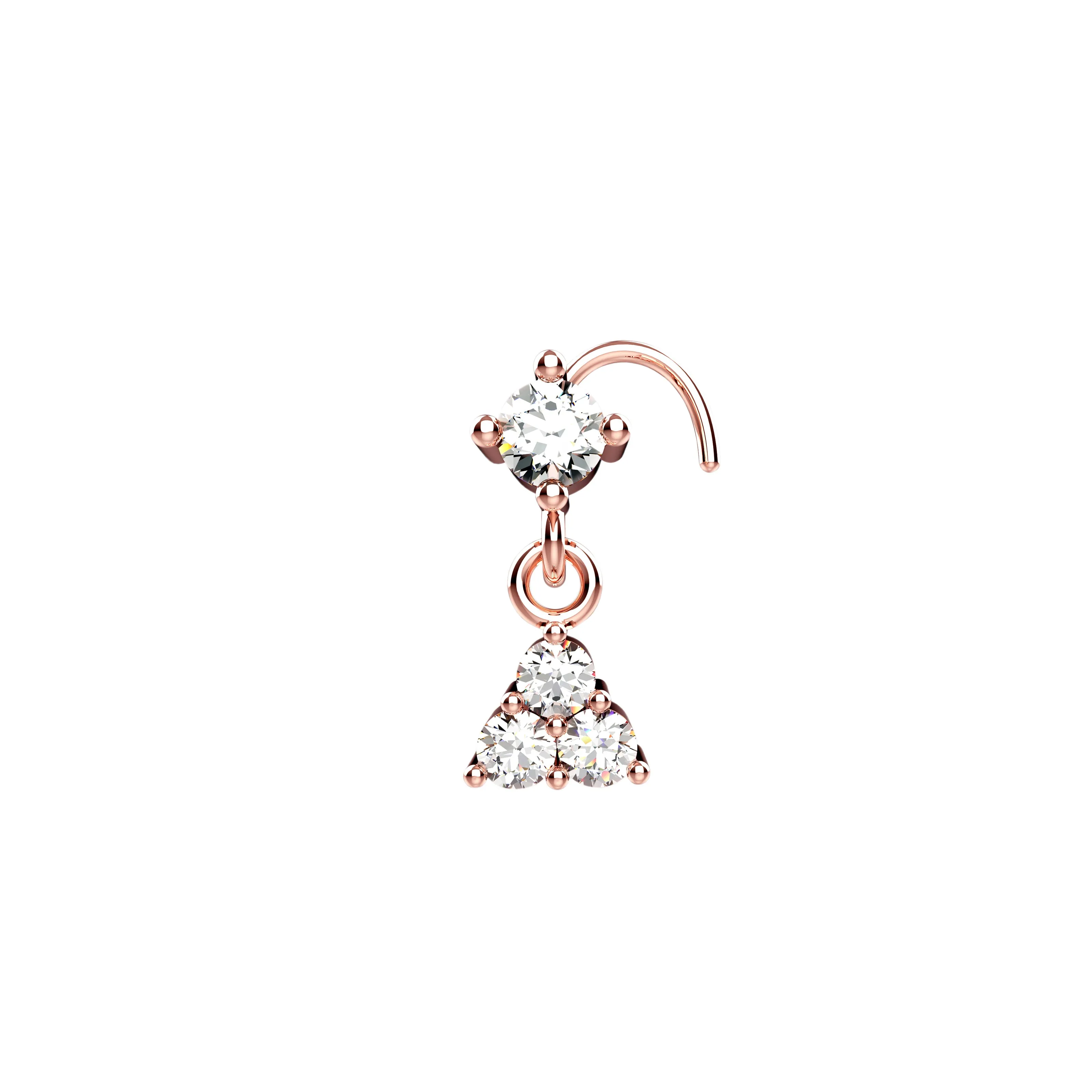 dangle nose stud & hoop – stylish nose rings for every look