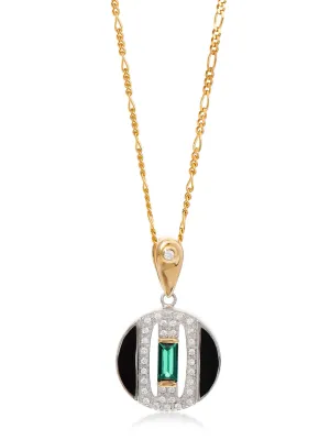Daphne necklace on figaro chain