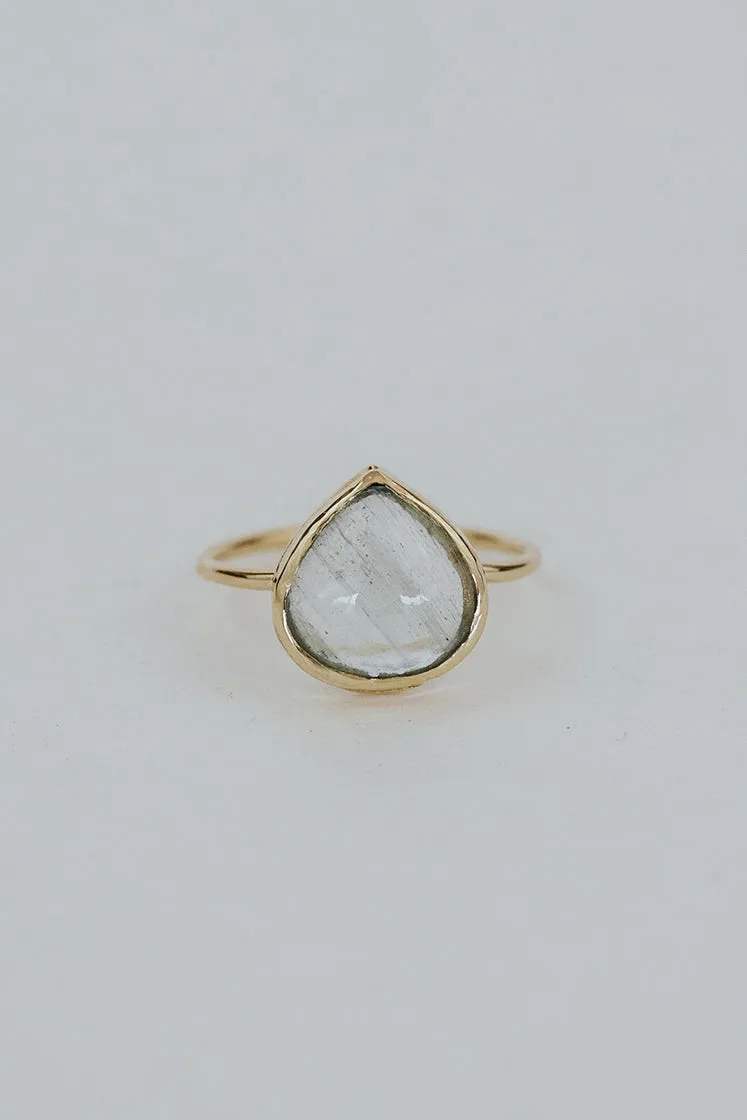 Dew Drop Ring - Aquamarine