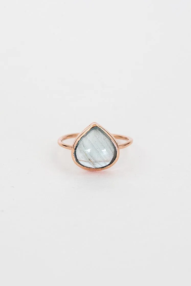 Dew Drop Ring - Aquamarine