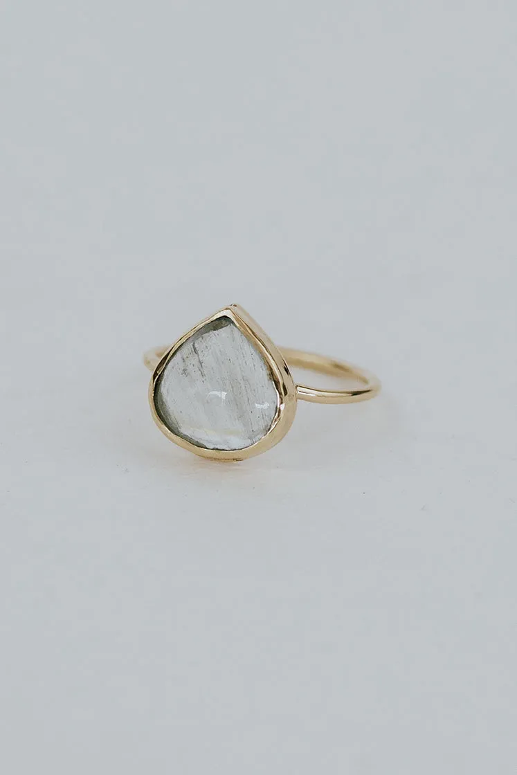 Dew Drop Ring - Aquamarine