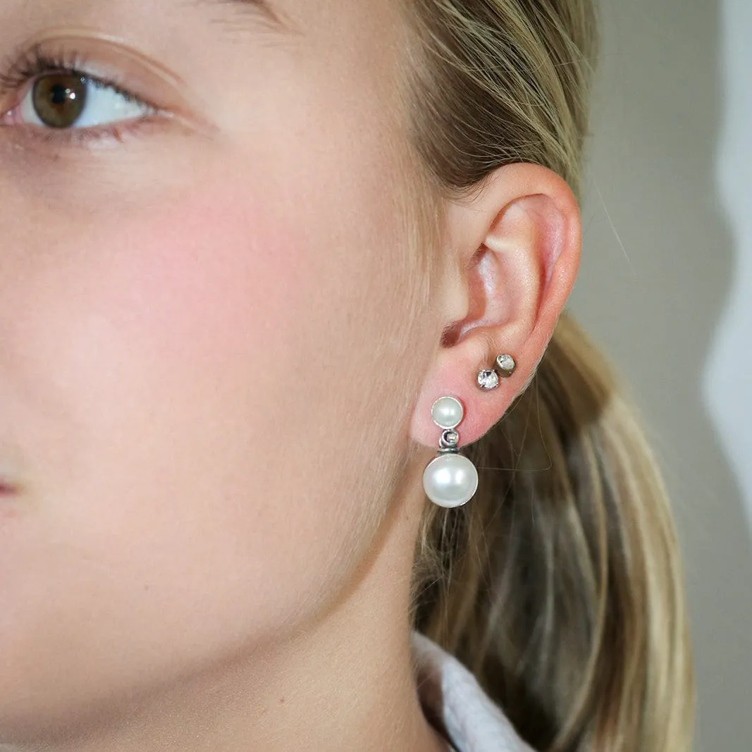 Double Pearl Studs