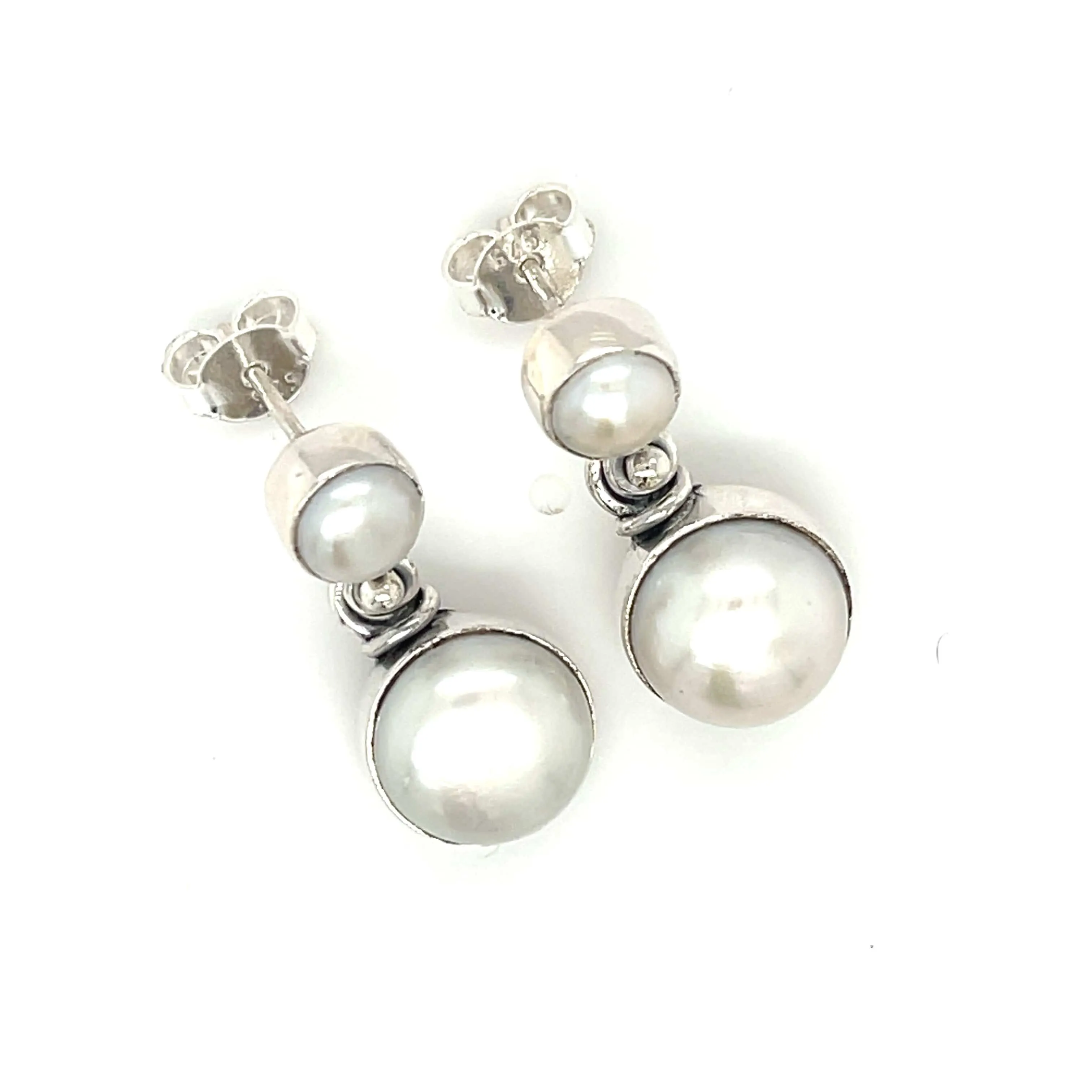 Double Pearl Studs