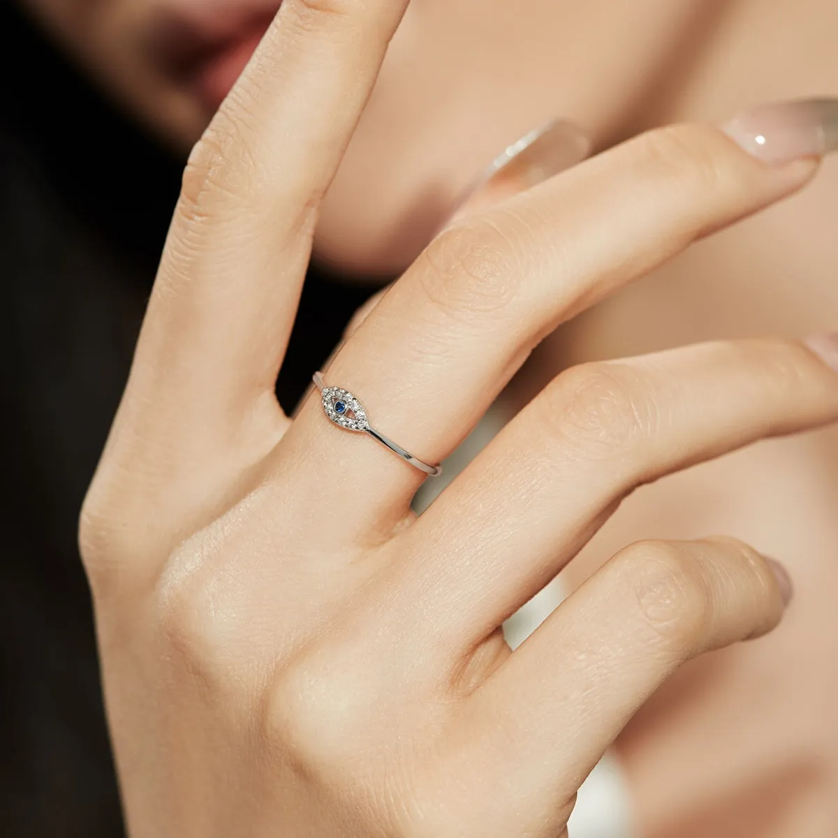 Eden Blue Evil Eye Ring