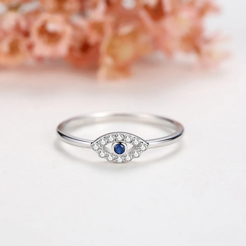Eden Blue Evil Eye Ring