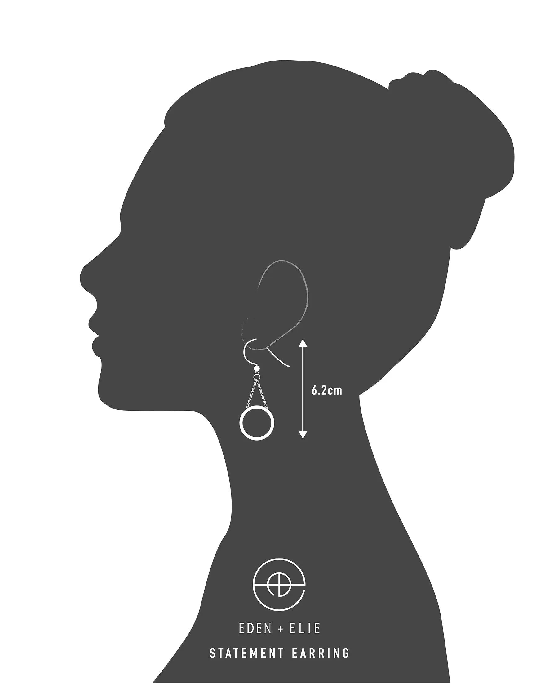 EDEN   ELIE Celestia Swing Earrings - terra green