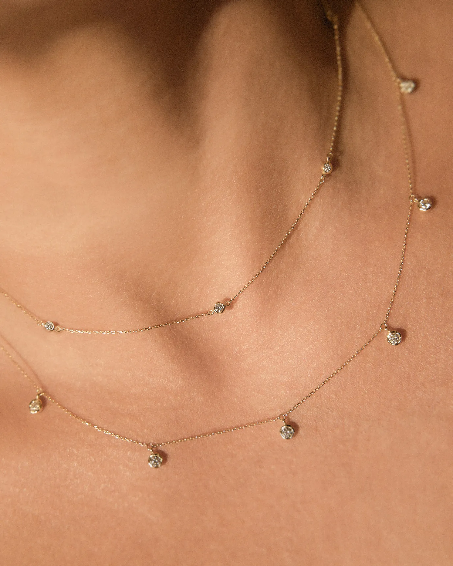 Emerald Station Necklace