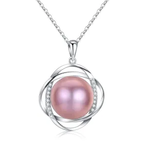 Frozen Sphere Pearl Necklace
