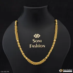 Glamorous Design Gold Plated Rajwadi Chain for Men - Style D799