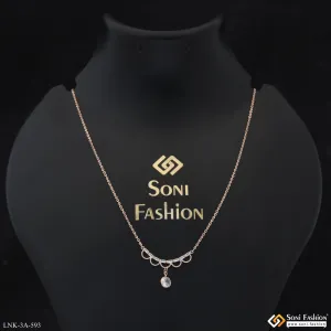 Glamorous Design Rose Gold Color Necklace for Ladies - Style A593