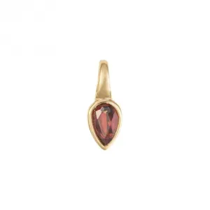 Gold Plated Birthstone January Garnet Pendant P5214