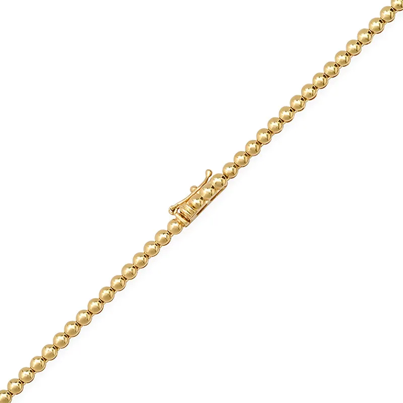 Graduated Yellow Sapphire Tennis Necklace
