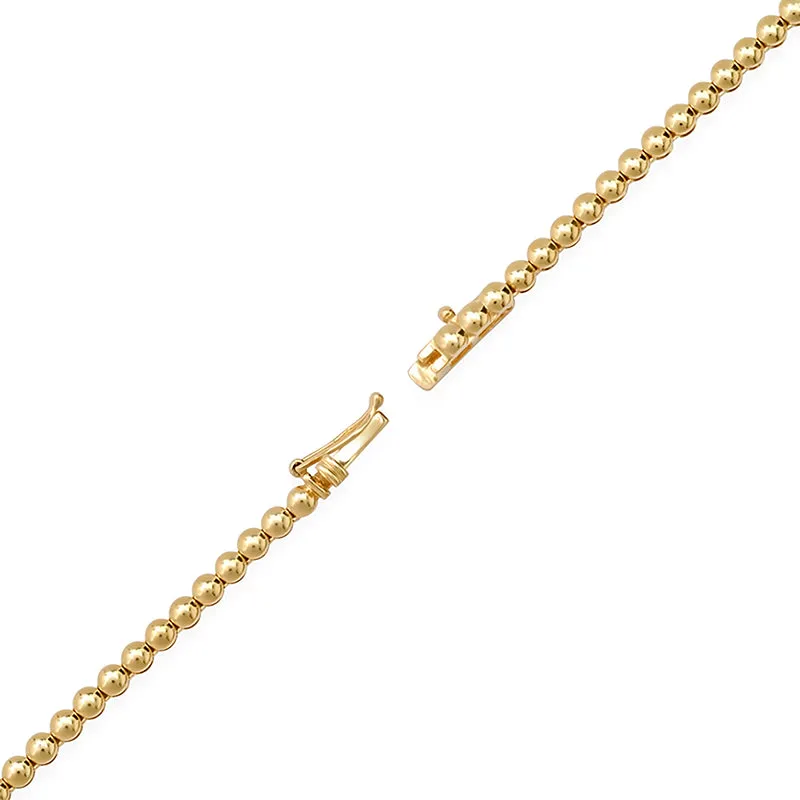 Graduated Yellow Sapphire Tennis Necklace