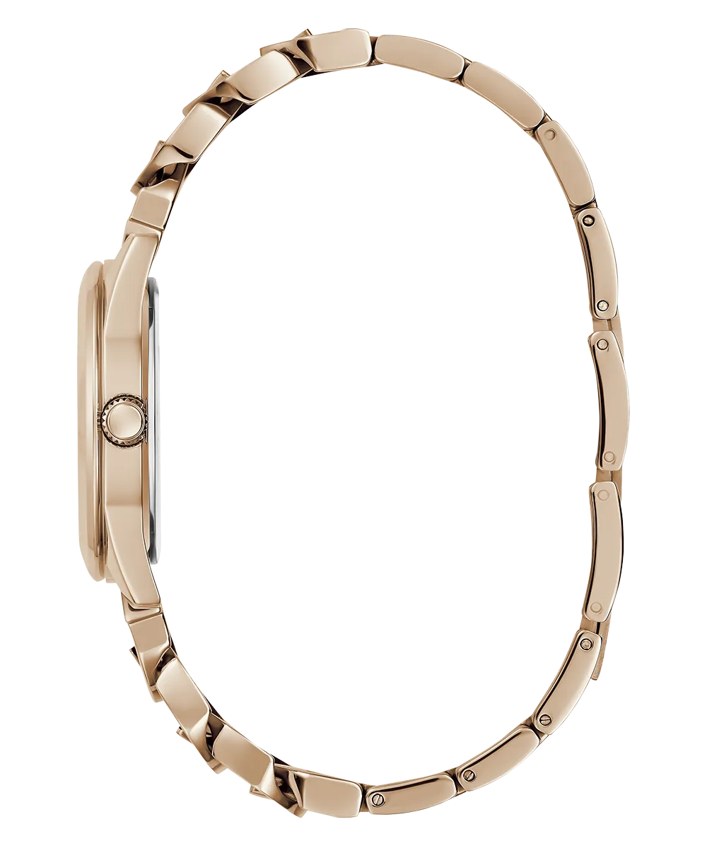 GUESS Ladies Rose Gold Tone Analog Watch