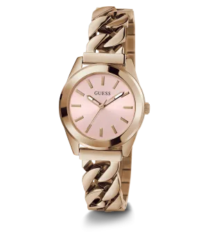 GUESS Ladies Rose Gold Tone Analog Watch