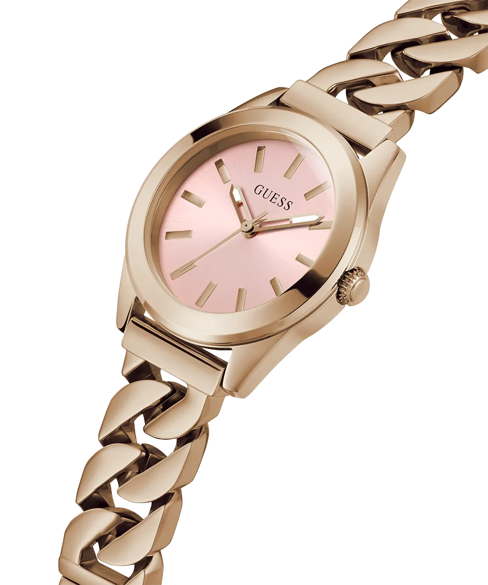 GUESS Ladies Rose Gold Tone Analog Watch