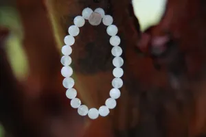Handmade Rainbow Moonstone Bracelet 8mm Beads, Boho Jewelry, Healing Crystal Bracelet, Genuine Gemstone, Spiritual Gift