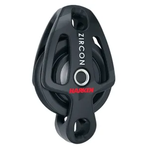 Harken 2191 1-schijfs 40mm Zircon blok met hondsvot