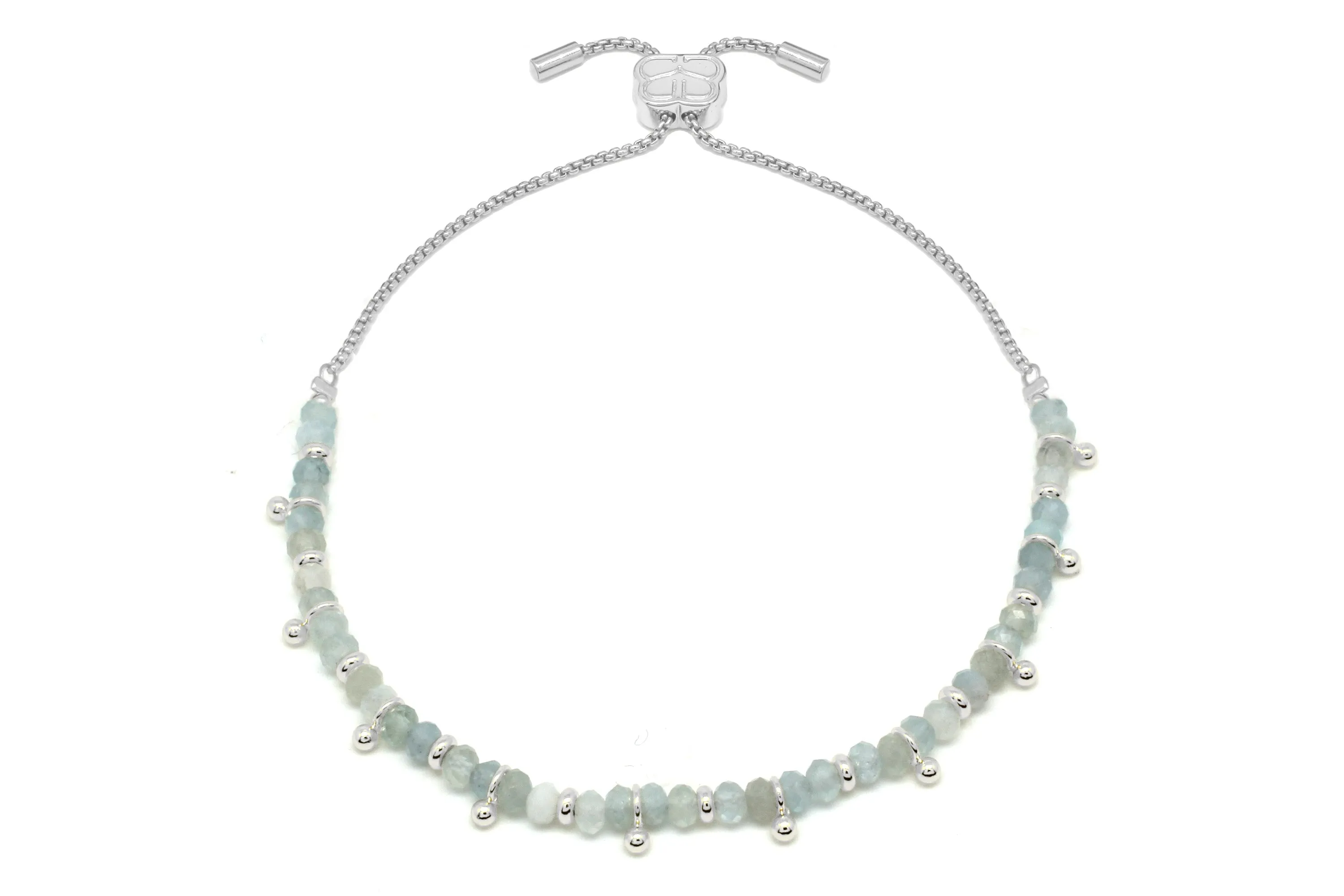 Harmony Aquamarine Silver Bracelet