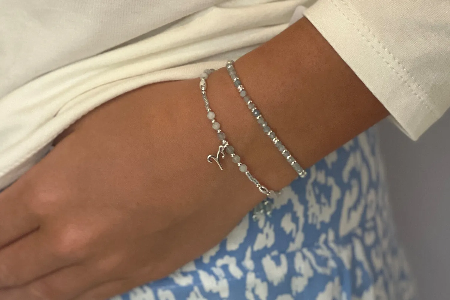 Harmony Aquamarine Silver Bracelet