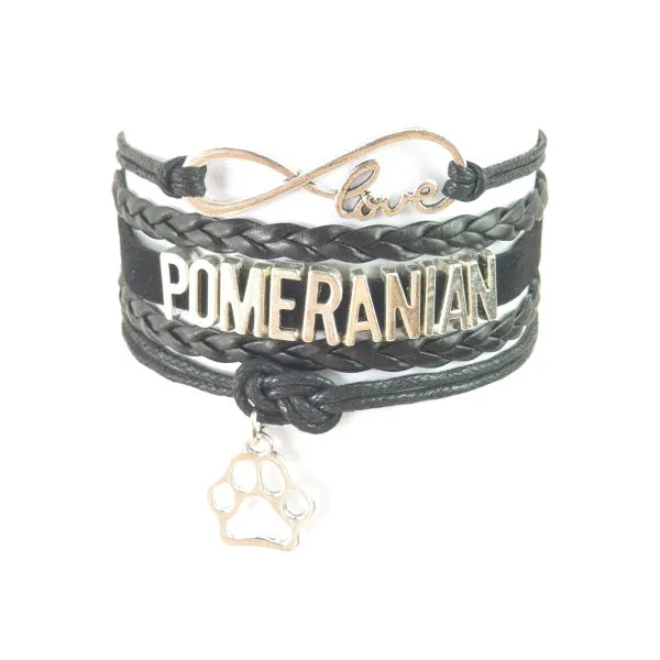 Infinity Love Pomeranian Bracelet