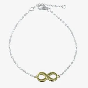 Infinity Sterling Silver Adjustable Bracelet