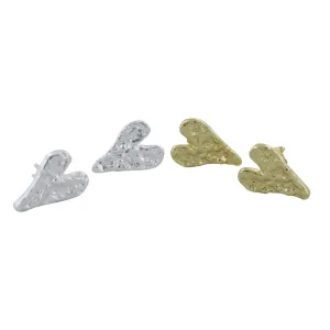 J'adore Heart Sterling Silver Stud Earrings