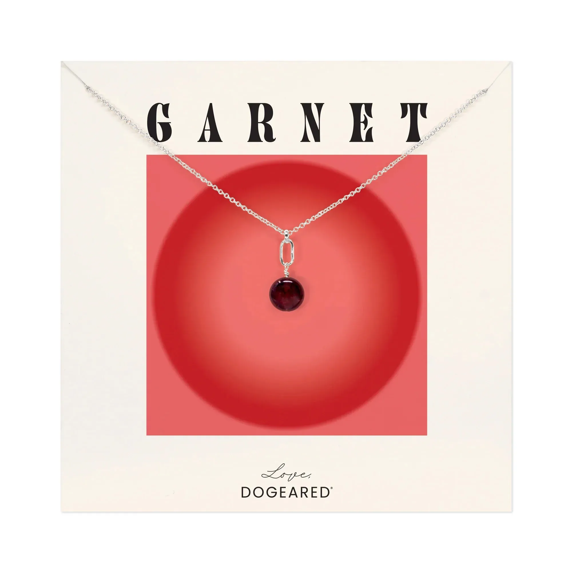 January Birthstone Garnet Necklace