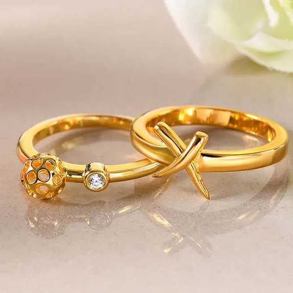 Lattice Globe Ring with Natural Cambodian Zircon
