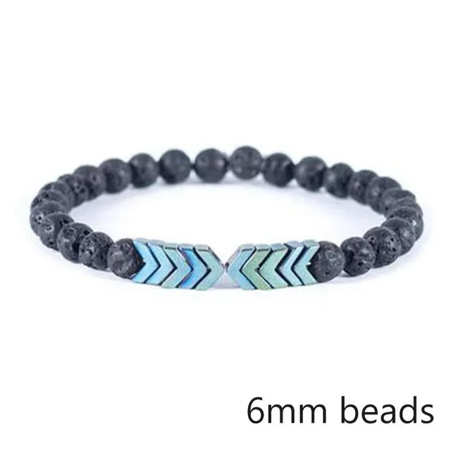 Mens Tibetan Buddha Moonstone Bead Bracelet