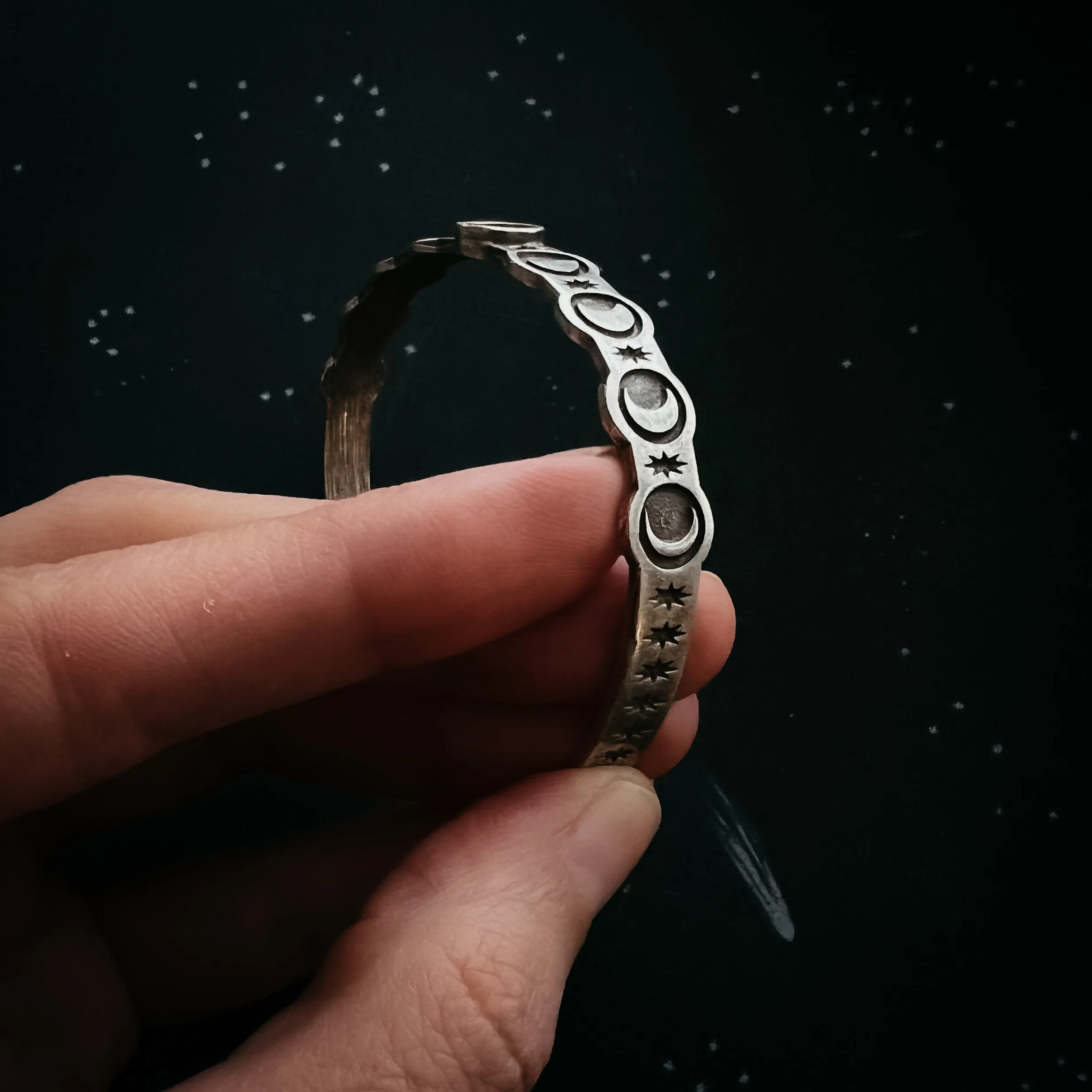 Moon Goddess Bracelet with Rainbow Moonstone