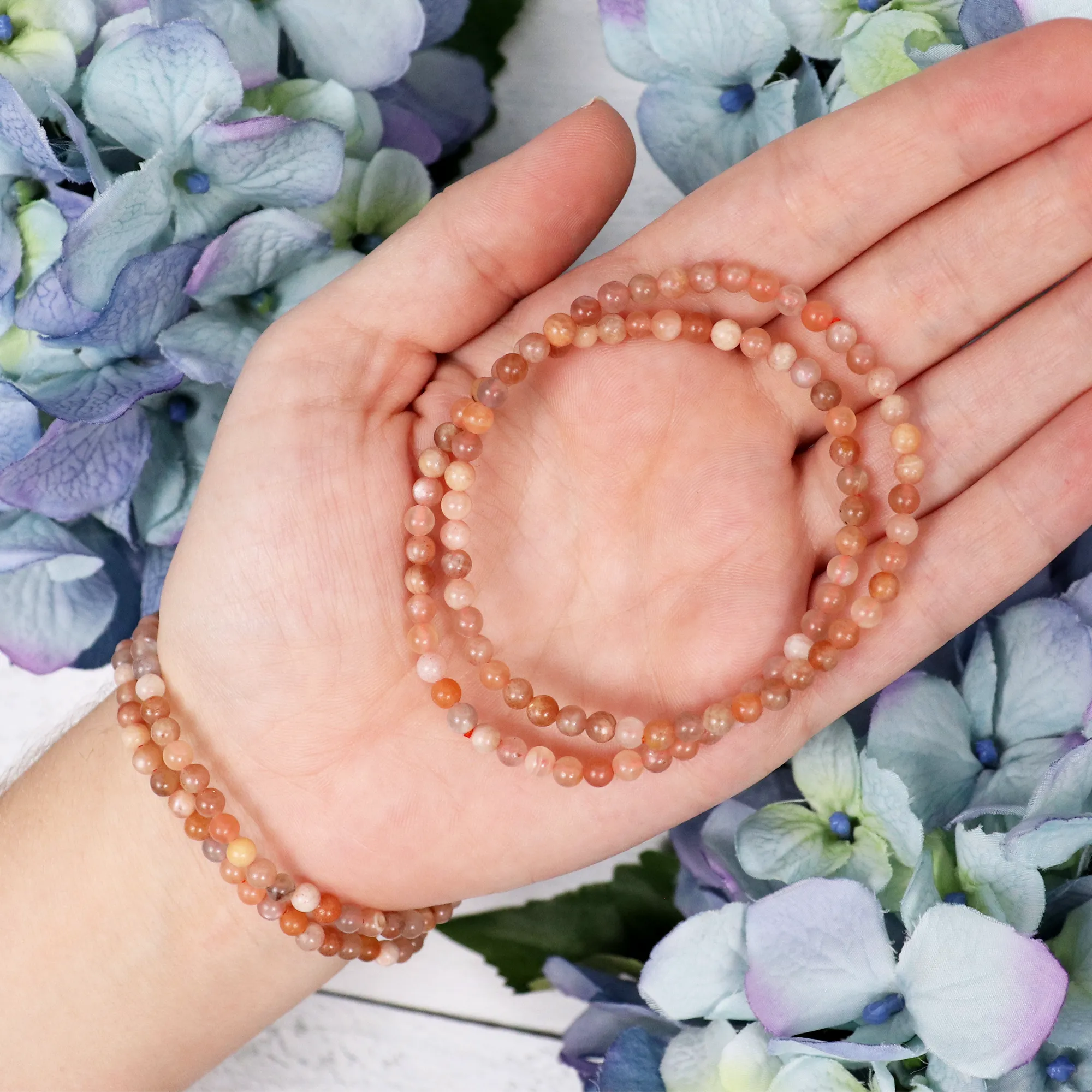 Multicolor Moonstone Beaded Bracelet